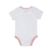 Scotland Flag Babygrow - Heritage Of Scotland - WHITE/PINK TARTAN TRIM