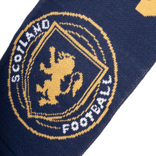 Scotland Football Scarf / Tassels Navy/Gold - Heritage Of Scotland - NAVY/GOLD