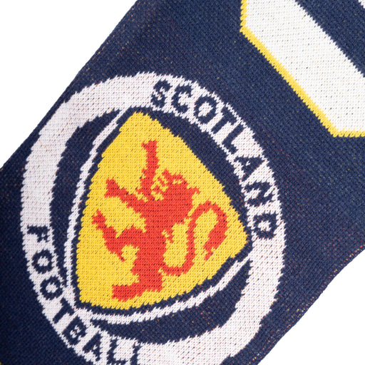 Scotland Football Scarf / Tassels Navy/White - Heritage Of Scotland - NAVY/WHITE