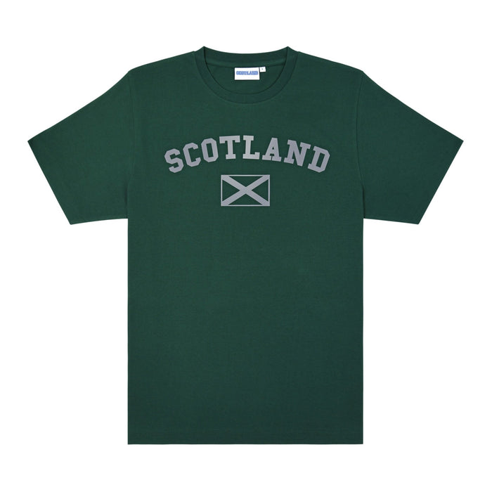 Scotland Harvard Reflective T-Shirt - Heritage Of Scotland - BOTTLE GREEN