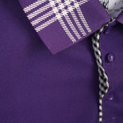 Scotland Lion Rampant Embroidered Polo Shirt – Purple - Heritage Of Scotland - XS
