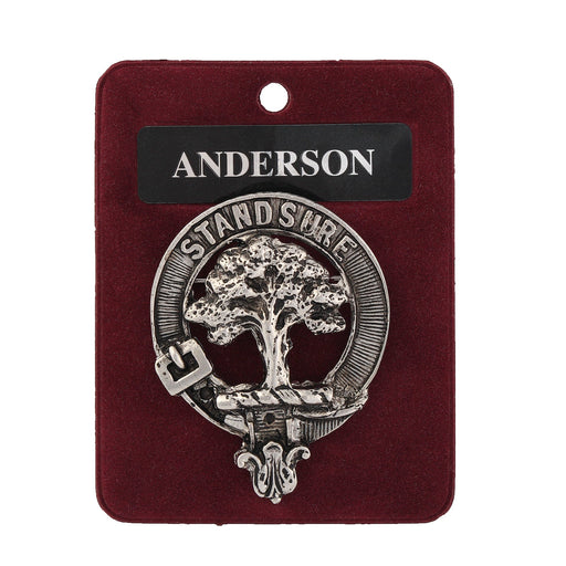 Scotland Map Clan Badge, Kilt Pin, Lapel Pin, Cufflinks, Keyring/Key Fob & Gift Set — Fine Pewter by Art Pewter — Made in Scotland (Shiny Finish) - Heritage Of Scotland - Badge