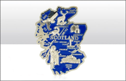 Scotland Map Metal Magnet - Heritage Of Scotland - NA