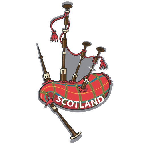 Scotland Metallic Magnet – Highland Coo, Nessie, or Bagpipes - Heritage Of Scotland - Bagpipes