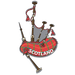 Scotland Metallic Magnet – Highland Coo, Nessie, or Bagpipes - Heritage Of Scotland - Bagpipes