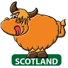 Scotland Metallic Magnet – Highland Coo, Nessie, or Bagpipes - Heritage Of Scotland - Highland Coo