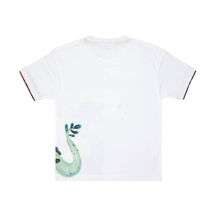 Scotland Nessie Kids T-Shirt - Heritage Of Scotland - WHITE