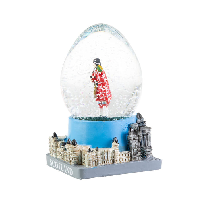 Scotland Piper Egg Shaped Snowglobe - Heritage Of Scotland - NA