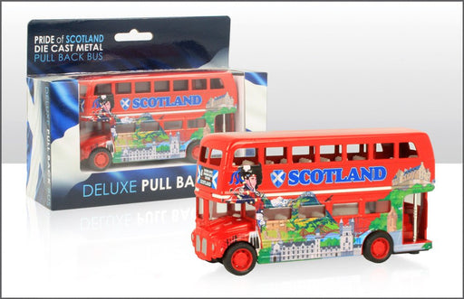 Scotland Scene Die Cast Pull Back Bus - Heritage Of Scotland - NA