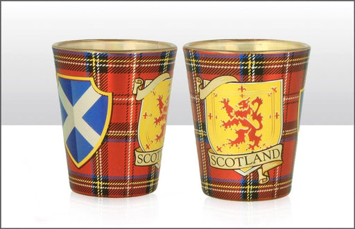 Scotland Shields Foil Shot Glass - Heritage Of Scotland - N/A