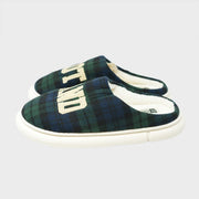 Scotland Tartan Cosy Slippers with Fleece Lining - Black Watch - Heritage Of Scotland - BLACK WATCH / M