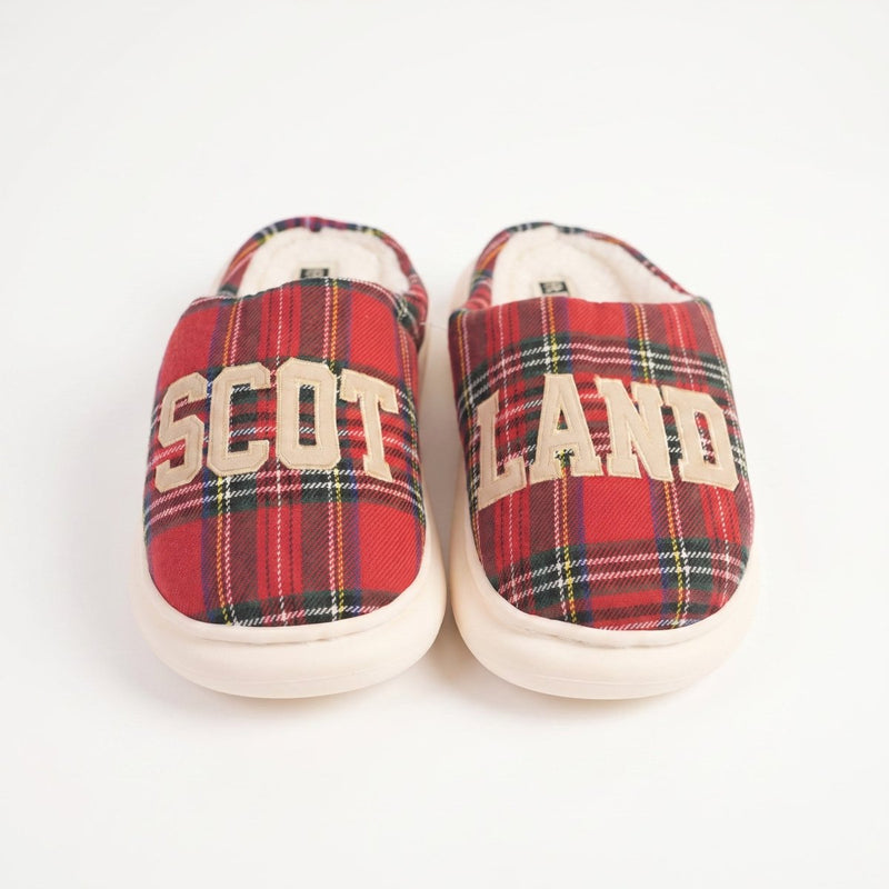 Scotland Tartan Cosy Slippers with Fleece Lining - Stewart Royal - Heritage Of Scotland - STEWART ROYAL / M