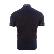 Scotland Tartan Football Polo Shirt Navy/Heritage Of Scotland - Heritage Of Scotland - NAVY/HERITAGE OF SCOTLAND