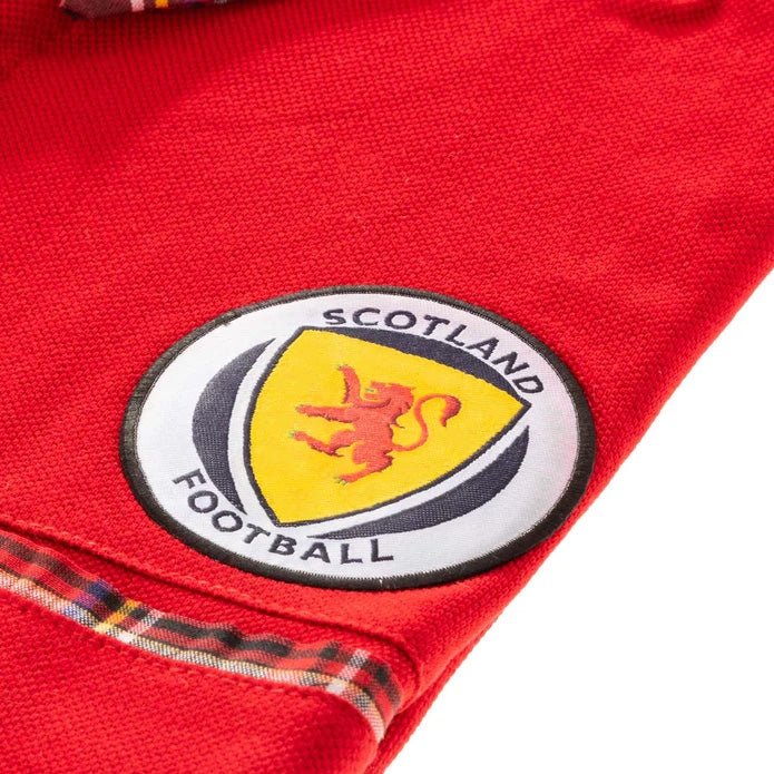 Scotland Tartan Football Polo Shirt Red/Royal Stewart - Heritage Of Scotland - RED/ROYAL STEWART