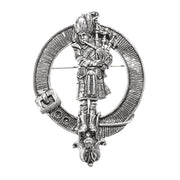 Scots Piper Clan Badge, Kilt Pin, Lapel Pin, Cufflinks, Keyring/Key Fob & Gift Set — Fine Pewter by Art Pewter — Made in Scotland (Shiny Finish) - Heritage Of Scotland - Badge