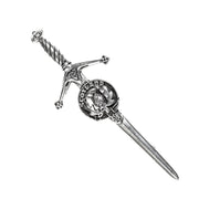 Scots Thistle Clan Badge, Kilt Pin, Lapel Pin, Cufflinks, Keyring/Key Fob & Gift Set — Fine Pewter by Art Pewter — Made in Scotland (Shiny Finish) - Heritage Of Scotland - Kilt Pin