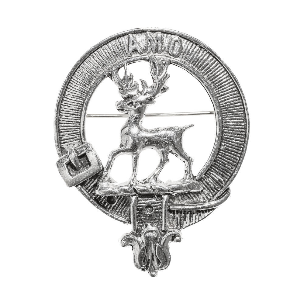 Scott Clan Badge, Kilt Pin, Lapel Pin, Cufflinks, Keyring/Key Fob & Gift Set — Fine Pewter by Art Pewter — Made in Scotland (Shiny Finish) - Heritage Of Scotland - Badge