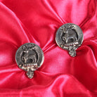 Scott Clan Badge, Kilt Pin, Lapel Pin, Cufflinks, Keyring/Key Fob & Gift Set — Fine Pewter by Art Pewter — Made in Scotland (Shiny Finish) - Heritage Of Scotland - Cufflinks
