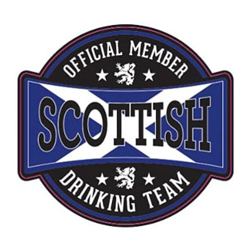 Scottish Drinking Team Sticker - Heritage Of Scotland - NA