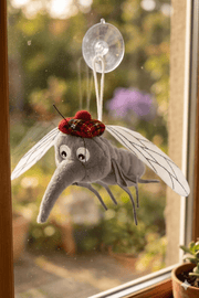 Scottish Flying Midge Plush with Tartan Hat – Fun Scotland Souvenir Gift - Heritage Of Scotland - 