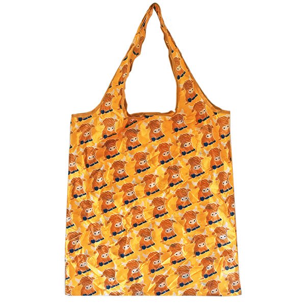 Scottish Foldable Shopping Bags – Nessie, Highland Coo & Saltire Designs - Heritage Of Scotland - Highland Coo