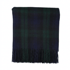 Scottish Highland Tartan Wool Blend Blanket Throw - BLACK WATCH - Heritage Of Scotland -