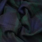 Scottish Highland Tartan Wool Blend Blanket Throw - BLACK WATCH - Heritage Of Scotland -