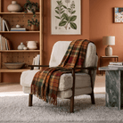 Scottish Highland Tartan Wool Blend Blanket Throw - BUCHANAN AUTUMN - Heritage Of Scotland -