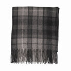 Scottish Highland Tartan Wool Blend Blanket Throw - BUCHANAN GREY - Heritage Of Scotland -