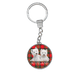 Scottish Keyrings – Glass - Look Saltire & Westies or Hand - Painted Westie - Heritage Of Scotland - Glass - Look Westies