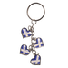 Scottish Keyrings – Metal & Charm Keyrings with Puffin, Coo, Nessie & More - Heritage Of Scotland - Saltire Heart Charm