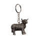 Scottish Keyrings – Metal & Charm Keyrings with Puffin, Coo, Nessie & More - Heritage Of Scotland - Silver Highland Coo