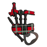 Scottish Magnet Bottle Opener – Nessie, Coo or Bagpipes Fridge Magnet - Heritage Of Scotland - Bagpipes