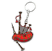 Scottish Metal & Epoxy Keyrings – Piper, Nessie, Bagpipes or Coo - Heritage Of Scotland - Bagpipes