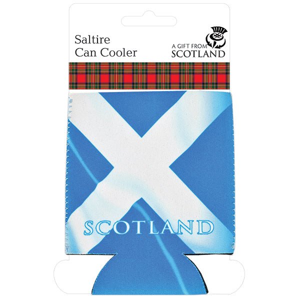 Scottish Neoprene Can Coolers – Nessie, Saltire & Bottoms Up Designs - Heritage Of Scotland - Saltire Scotland