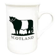Scottish Porcelain Mugs – Highland Cow, Nessie, Tartan, Stag & More - Heritage Of Scotland - Belted Galloway
