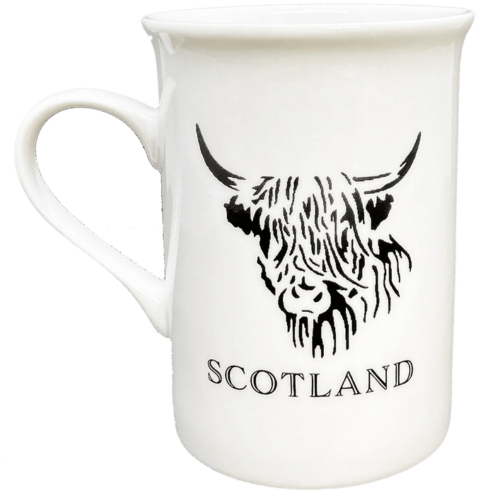 Scottish Porcelain Mugs – Highland Cow, Nessie, Tartan, Stag & More - Heritage Of Scotland - Highland Coo