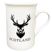 Scottish Porcelain Mugs – Highland Cow, Nessie, Tartan, Stag & More - Heritage Of Scotland - Highland Stag