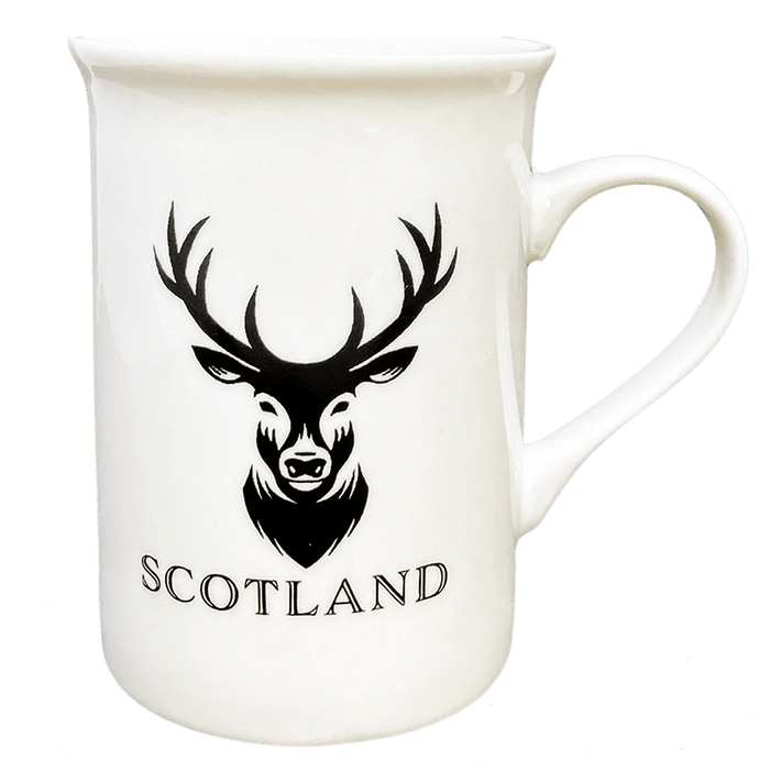 Scottish Porcelain Mugs – Highland Cow, Nessie, Tartan, Stag & More - Heritage Of Scotland - Highland Stag