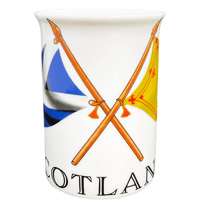 Scottish Porcelain Mugs – Highland Cow, Nessie, Tartan, Stag & More - Heritage Of Scotland - Scotland Crossed Flags