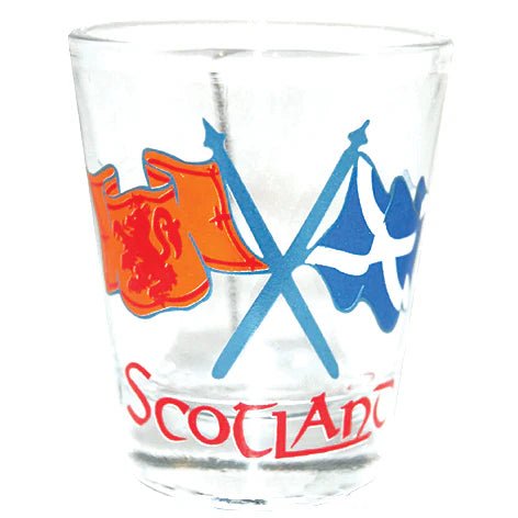 Scottish Shot Glasses – Saltire, Nessie, Piper, Coo & More - Heritage Of Scotland - Scotland Crossflags