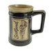 Scottish Stoneware Beer Mug with Piper and Scotland Motif - Heritage Of Scotland - Black