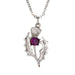 Scottish Thistle Pendant Light Amethyst - Heritage Of Scotland - LIGHT AMETHYST