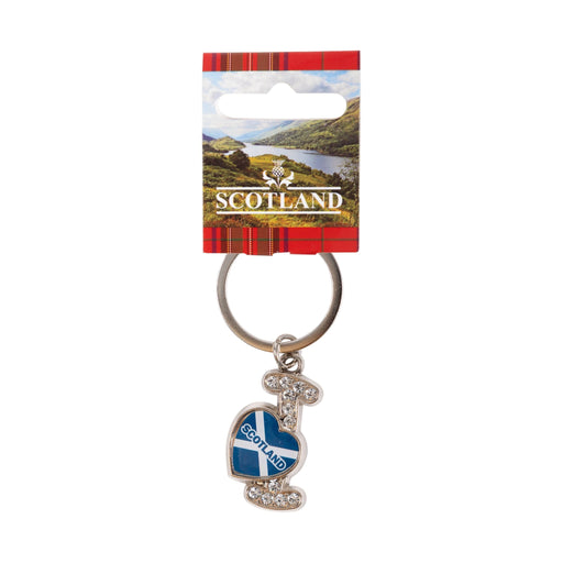 Sct Diamond Alpahbet Keyring - I - Heritage Of Scotland - NA
