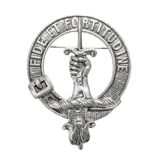 Shaw Clan Badge, Kilt Pin, Lapel Pin, Cufflinks, Keyring/Key Fob & Gift Set — Fine Pewter by Art Pewter — Made in Scotland (Shiny Finish) - Heritage Of Scotland - Badge