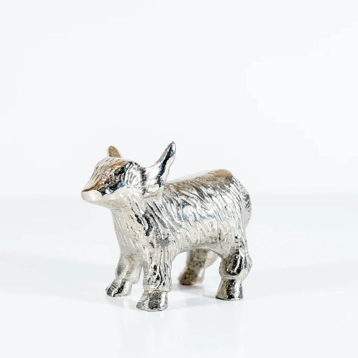 Silver Highland Cow Large - Heritage Of Scotland - SILVER