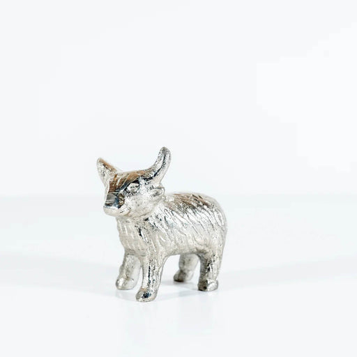 Silver Highland Cow Medium - Heritage Of Scotland - SILVER