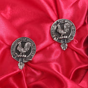 Sinclair Clan Badge, Kilt Pin, Lapel Pin, Cufflinks, Keyring/Key Fob & Gift Set — Fine Pewter by Art Pewter — Made in Scotland (Shiny Finish) - Heritage Of Scotland - Cufflinks