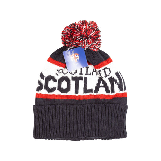 Ski Hat 3 Tone Scotland - Heritage Of Scotland - NAVY/BURGUNDY
