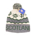 Ski Hat - Cream/Green-Scotland - Heritage Of Scotland - NA